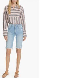 FRAME Le Vintage Bermuda Shorts in PALAIS (26)